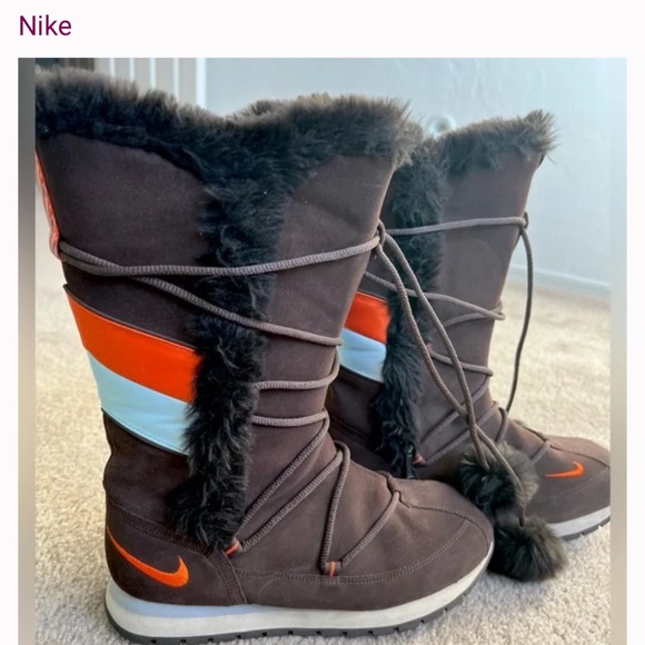 Nike brown suede winter boots size 8.5 - Picture 7 of 7